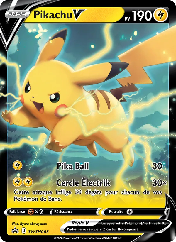 Carte Pikachu V SWSH063 – Promo SWSH