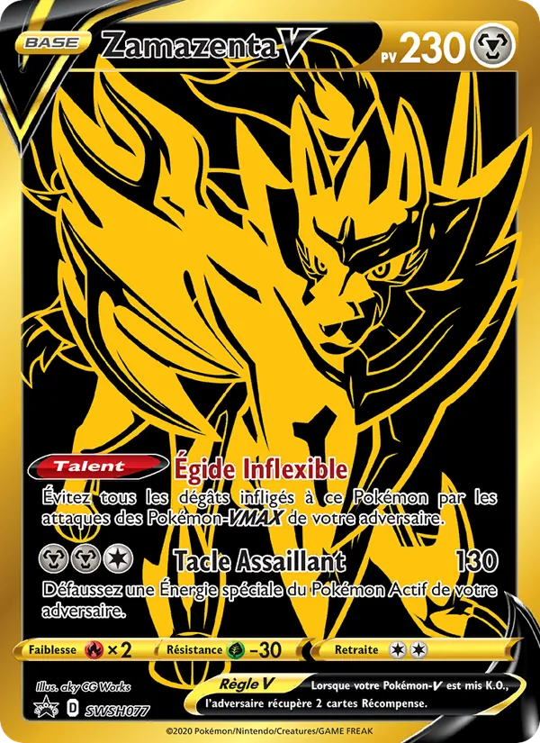 Carte Zamazenta V SWSH077 – Promo SWSH