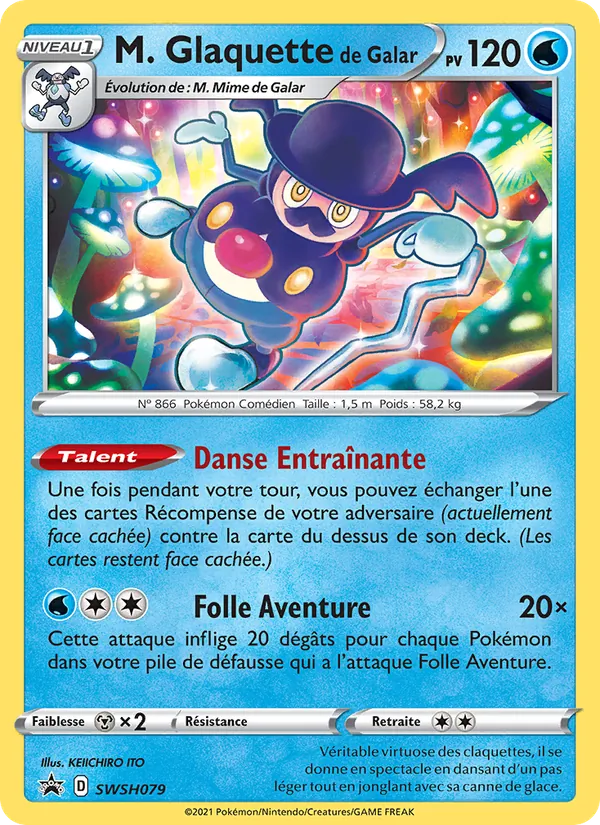 Carte M. Glaquette de Galar SWSH079 – Promo SWSH