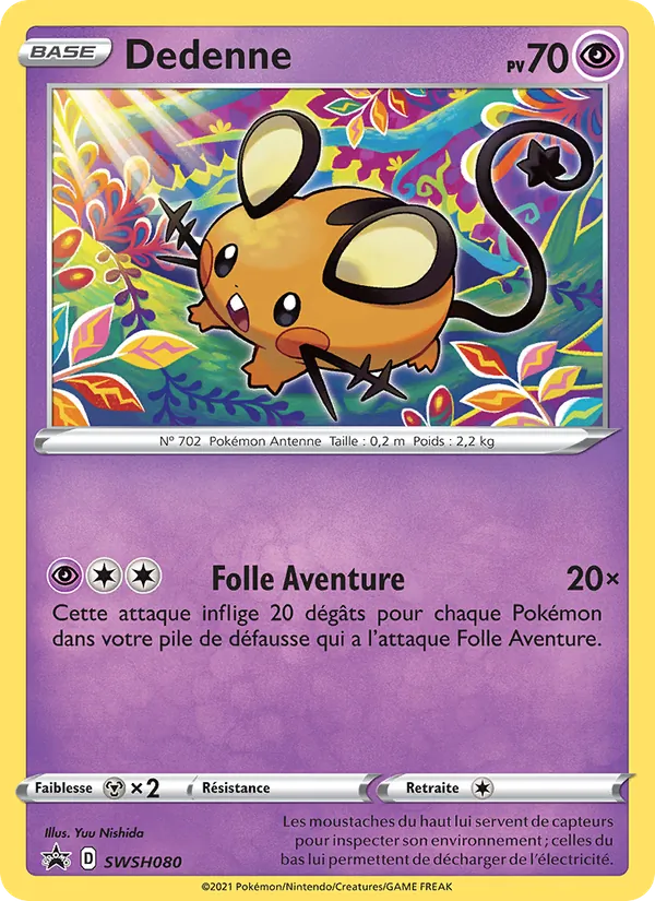 Carte Dedenne SWSH080 – Promo SWSH