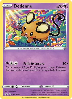 Carte Dedenne SWSH080 – Promo SWSH