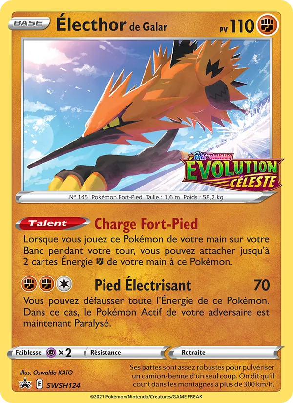 Carte Électhor de Galar SWSH124 – Promo SWSH