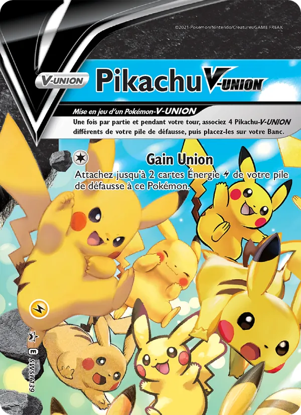 Carte Pikachu V-UNION SWSH139 – Promo SWSH
