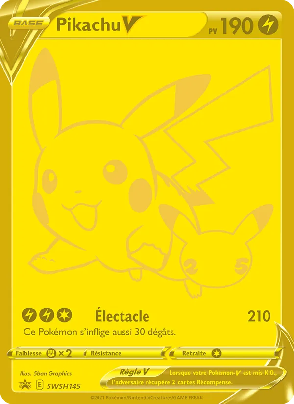 Carte Pikachu V SWSH145 – Promo SWSH