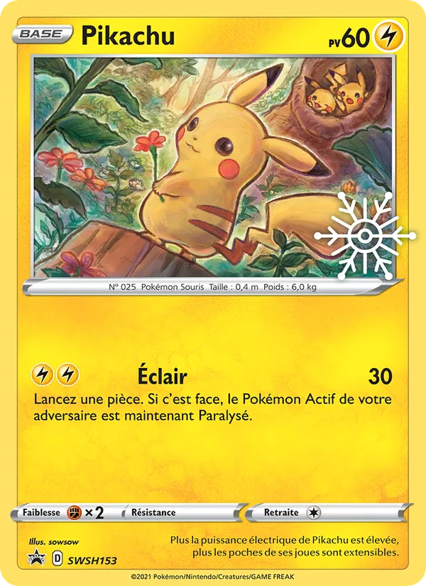 Carte Pikachu SWSH153 – Promo SWSH