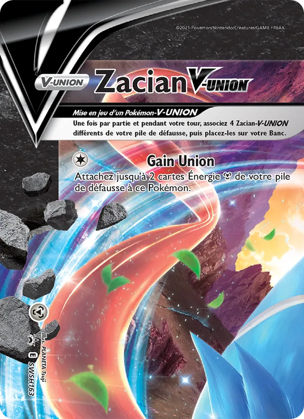 Carte Zacian V-UNION SWSH163 – Promo SWSH