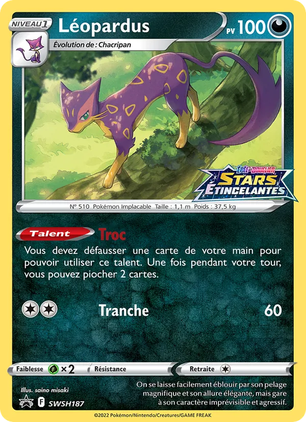 Carte Léopardus SWSH187 – Promo SWSH