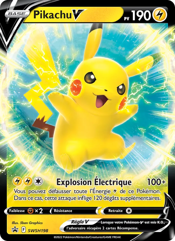 Carte Pikachu V SWSH198 – Promo SWSH