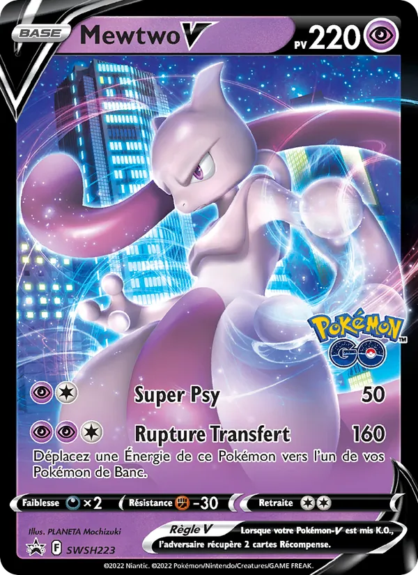 Carte Mewtwo V SWSH223 – Promo SWSH