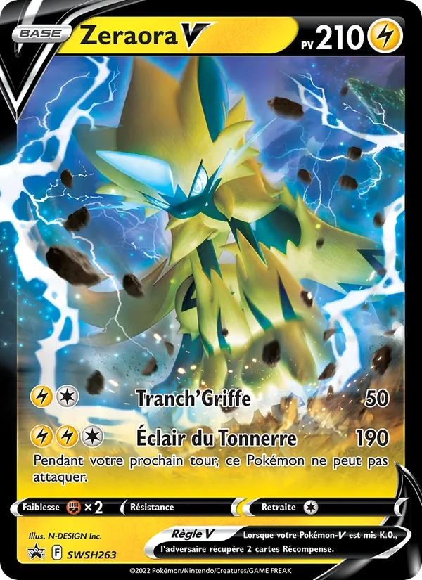 Carte Zeraora V SWSH263 – Promo SWSH