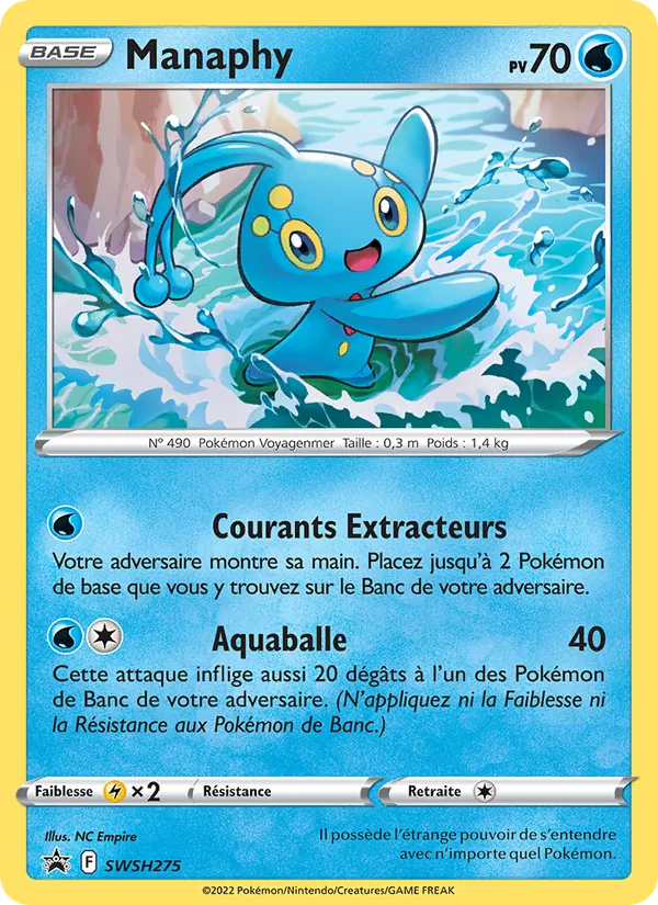 Carte Manaphy SWSH275 – Promo SWSH