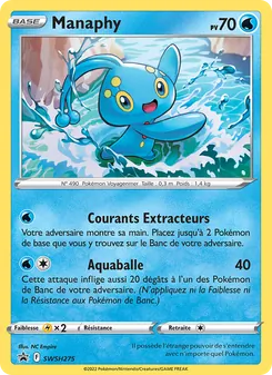 Carte Manaphy SWSH275 – Promo SWSH
