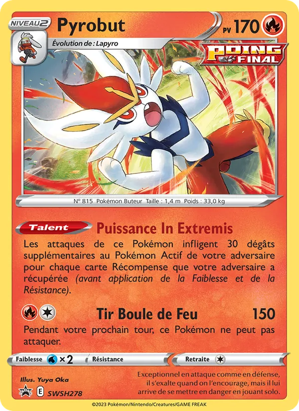 Carte Pyrobut SWSH278 – Promo SWSH
