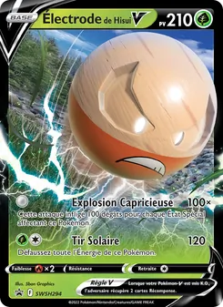 Carte Électrode de Hisui V SWSH294 – Promo SWSH