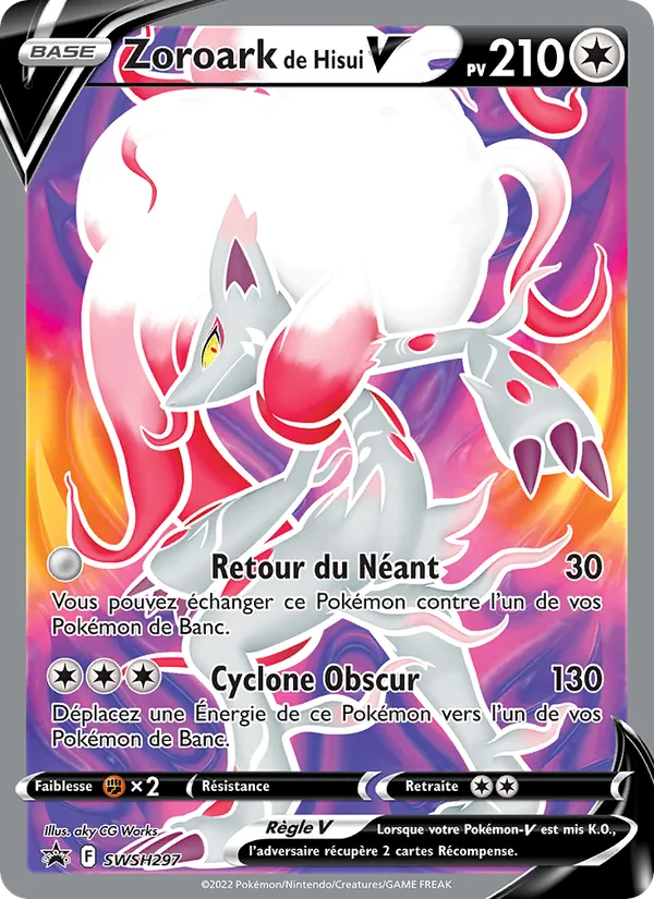 Carte Zoroark de Hisui V SWSH297 – Promo SWSH