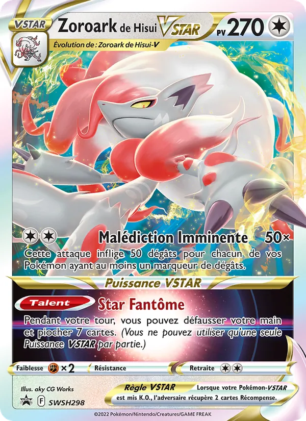 Carte Zoroark de Hisui VSTAR SWSH298 – Promo SWSH