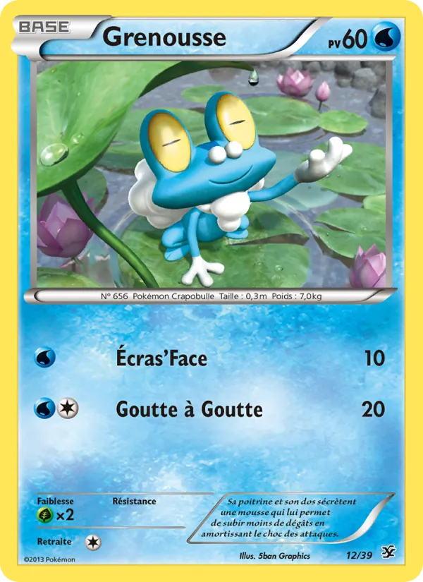 Carte Grenousse 12/39 – Bienvenue à Kalos