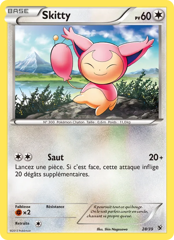 Carte Skitty 28/39 – Bienvenue à Kalos