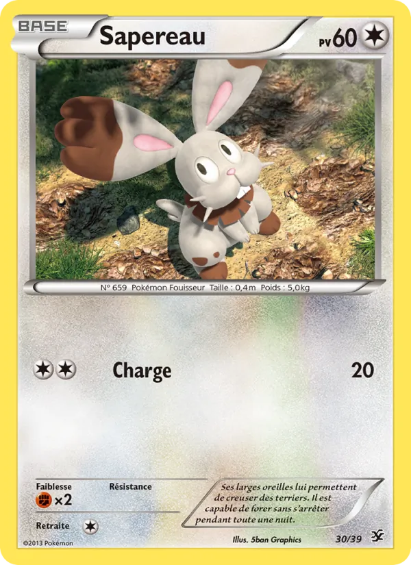 Carte Sapereau 30/39 – Bienvenue à Kalos