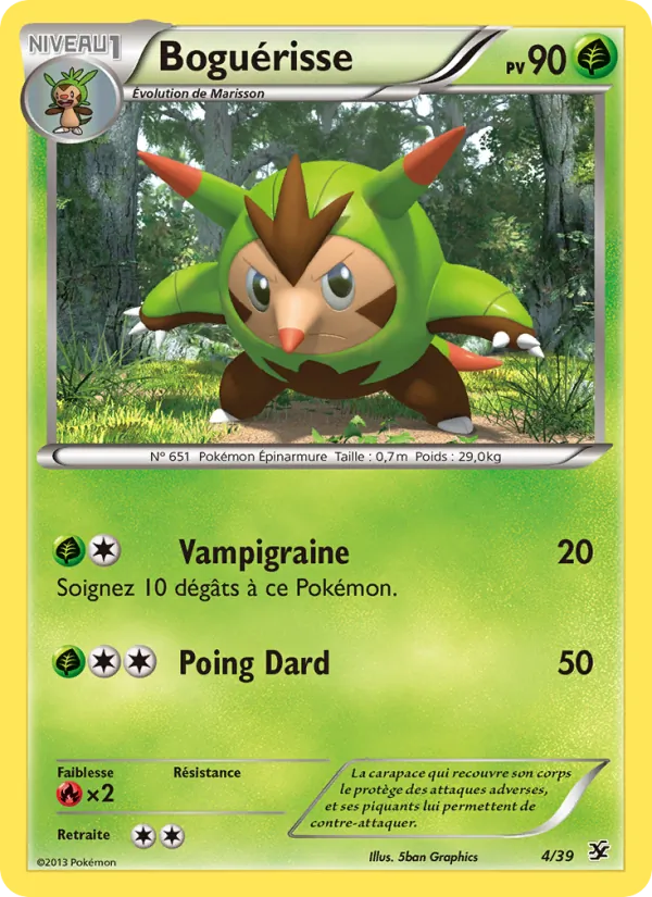 Carte Boguérisse 4/39 – Bienvenue à Kalos
