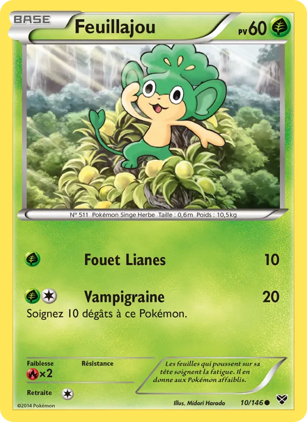 Carte Feuillajou 10/146 – XY