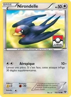 Carte Nirondelle 102/146 – XY