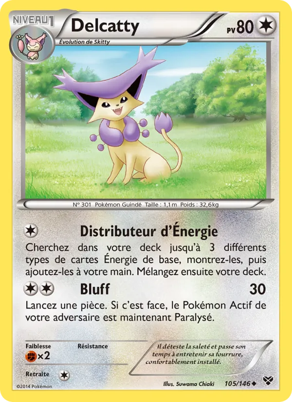 Carte Delcatty 105/146 – XY