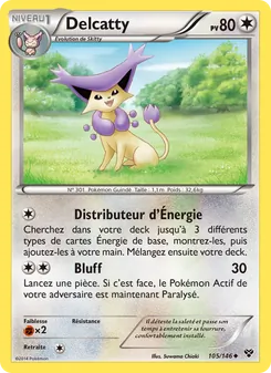 Carte Delcatty 105/146 – XY