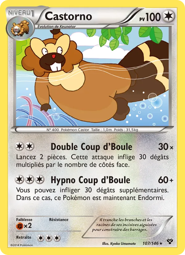 Carte Castorno 107/146 – XY