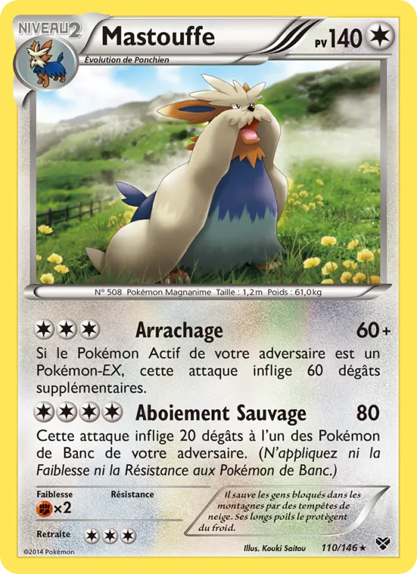Carte Mastouffe 110/146 – XY