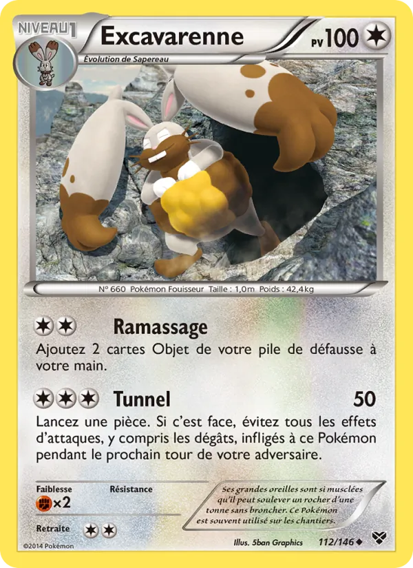 Carte Excavarenne 112/146 – XY