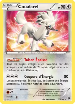 Carte Couafarel 114/146 – XY