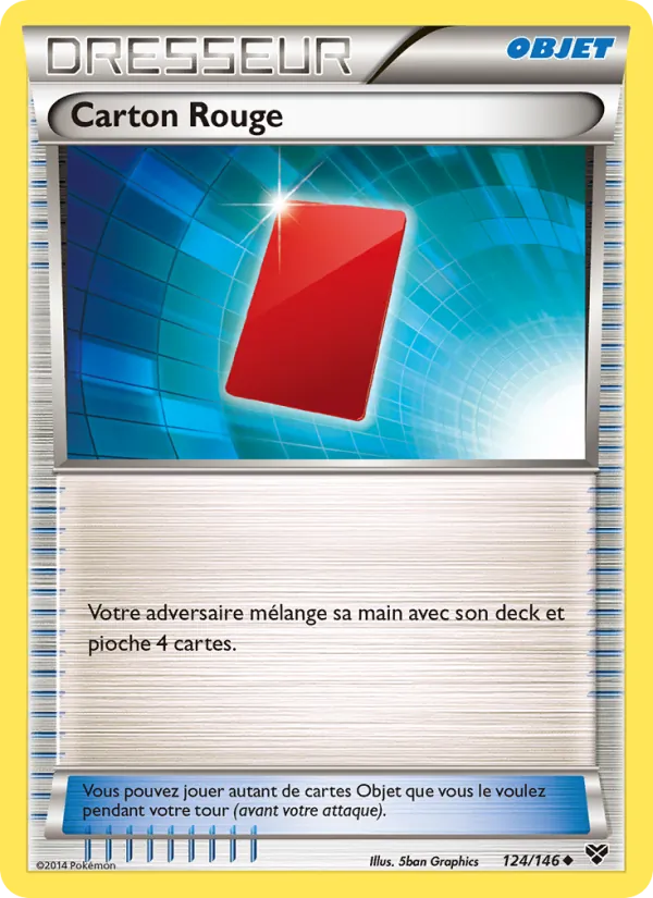 Carte Carton Rouge 124/146 – XY