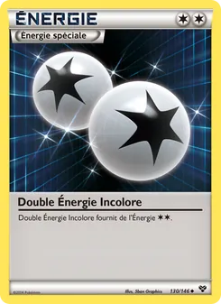 Carte Double Énergie Incolore 130/146 – XY