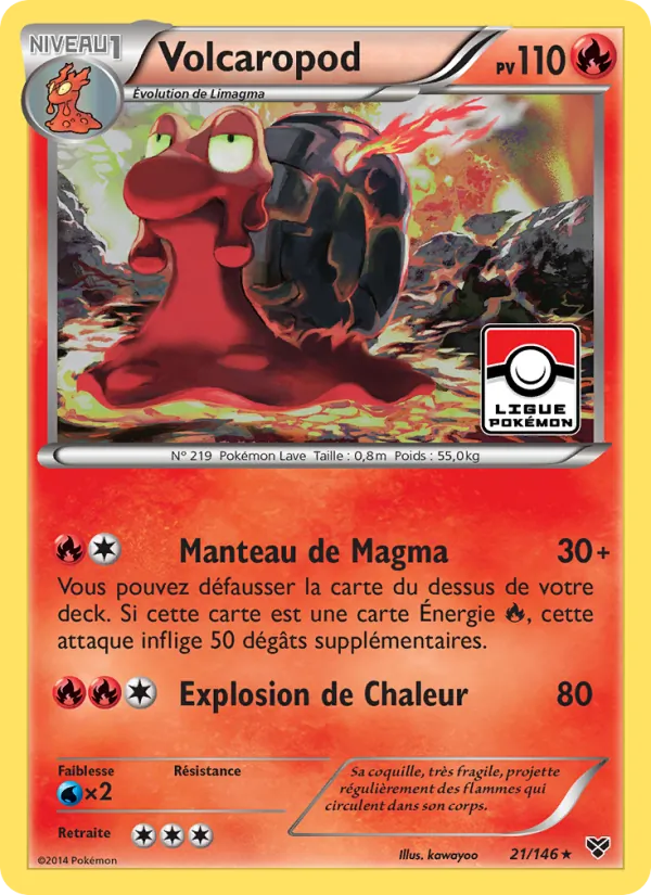 Carte Volcaropod 21/146 – XY
