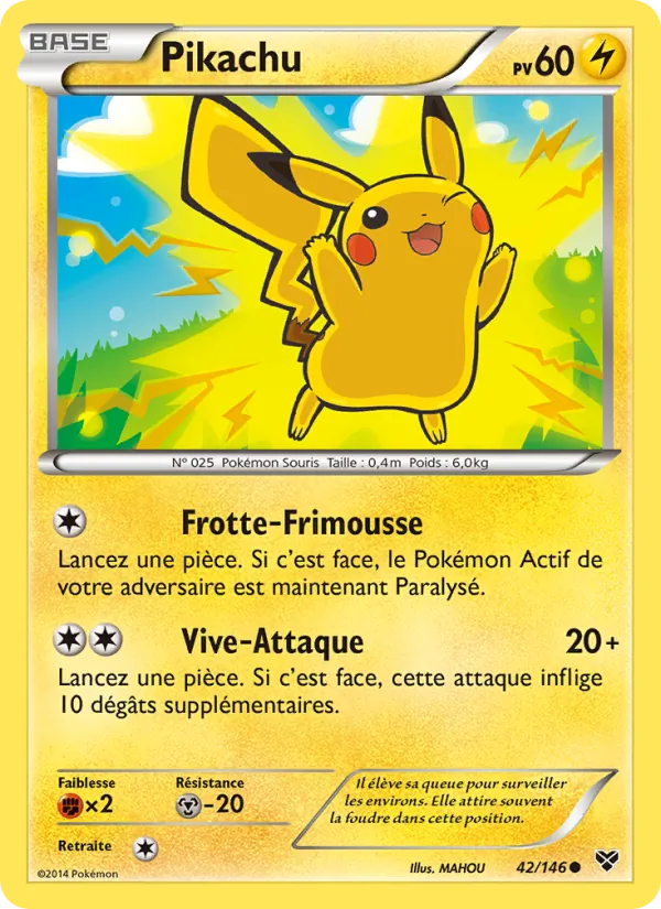 Carte Pikachu 42/146 – XY