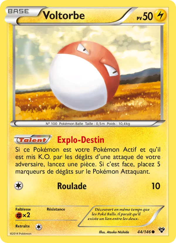 Carte Voltorbe 44/146 – XY