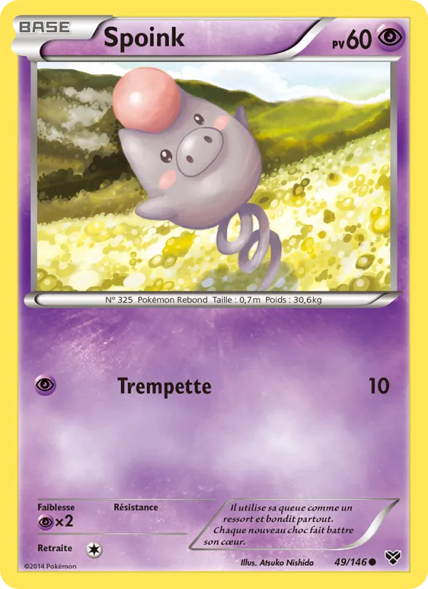 Carte Spoink 49/146 – XY