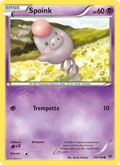 Carte Spoink 49/146 – XY