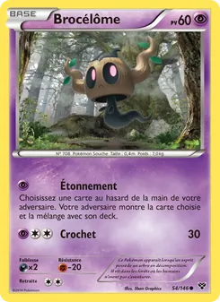 Carte Brocélôme 54/146 – XY
