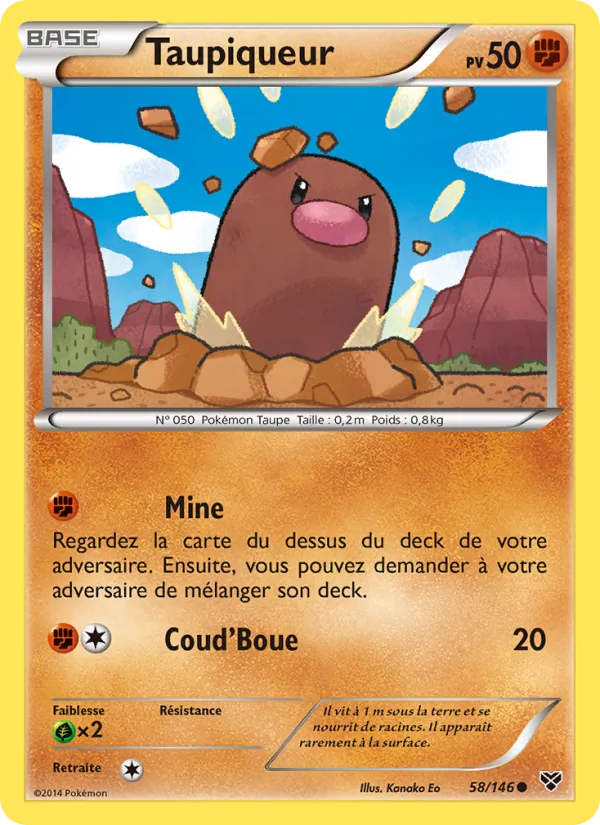 Carte Taupiqueur 58/146 – XY