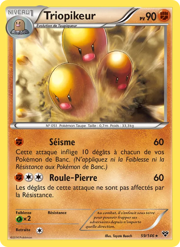 Carte Triopikeur 59/146 – XY