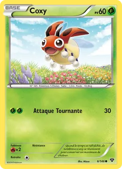 Carte Coxy 6/146 – XY