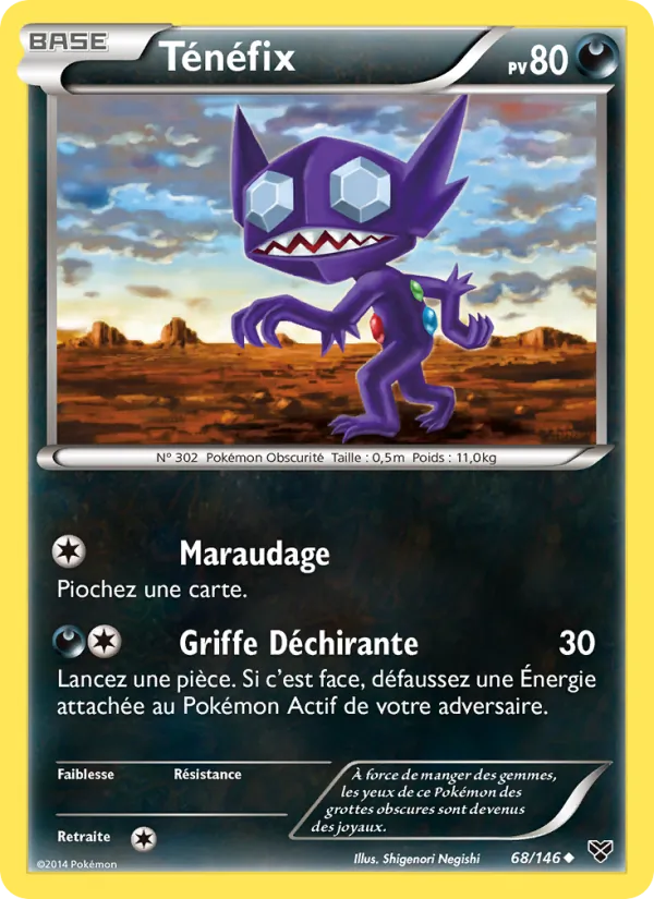 Carte Ténéfix 68/146 – XY