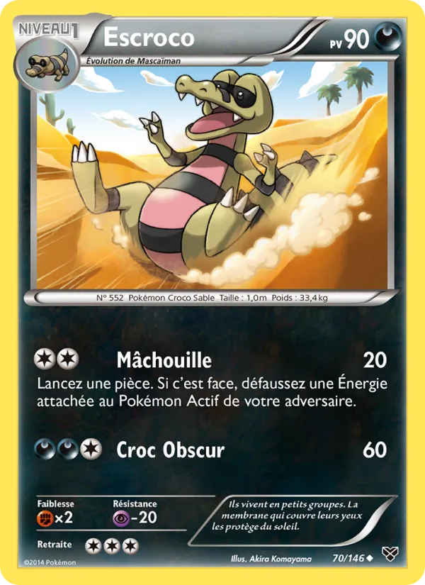 Carte Escroco 70/146 – XY
