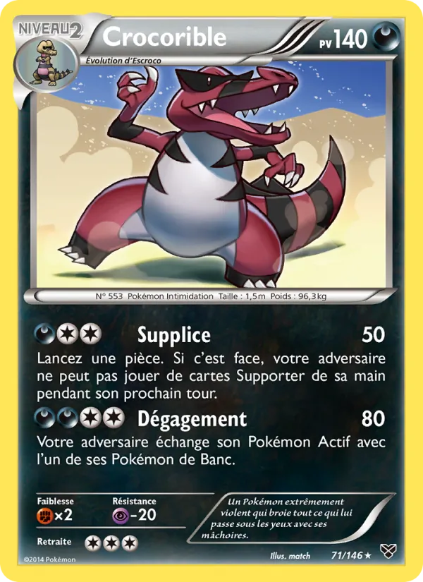 Carte Crocorible 71/146 – XY