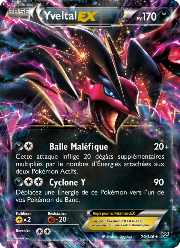 Carte Yveltal EX 79/146 – XY