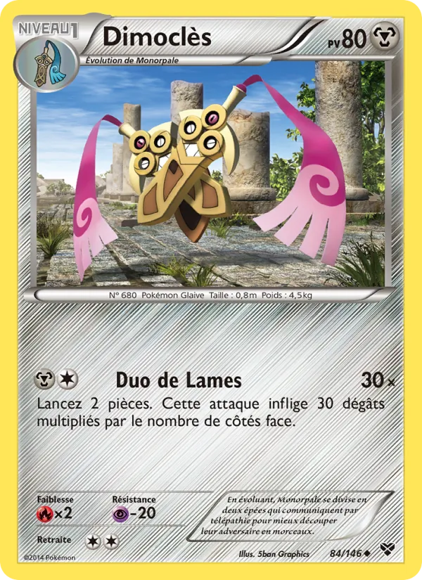 Carte Dimoclès 84/146 – XY
