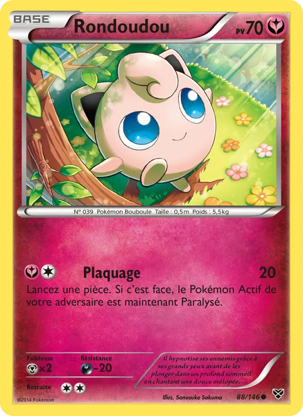 Carte Rondoudou 88/146 – XY
