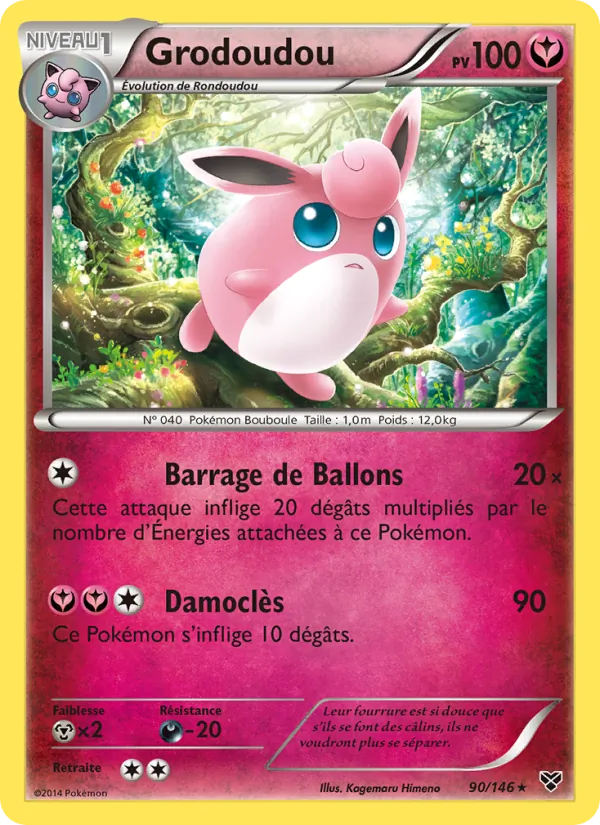 Carte Grodoudou 90/146 – XY